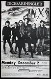 INXS (Group, Concert Sheet) Music Gold Wood-Mounted Poster Print - 11 X 17