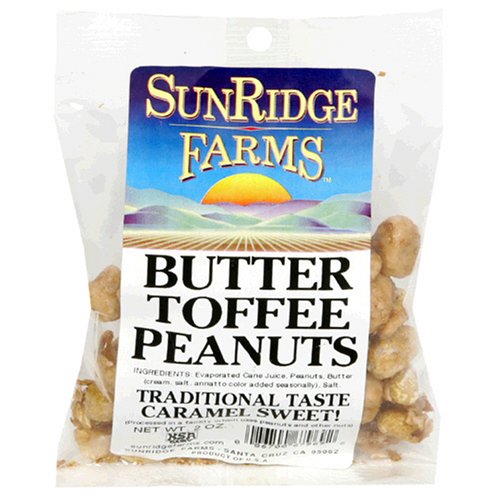 Sunridge Farms Butter Toffee Peanuts, 2-Ounce Bags (Pack of 24) by SunRidge Farms