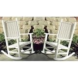51H4BbhuD8L. SL160  Polywood Buy Two and Save! Vesta Rocking Chair Gift Set Sand   PW050 S Reviews