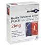 Nicotine Transdermal System Patch, Stop Smoking Aid, 21 mg, Step 1, 14 patches