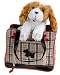 cocker spaniel - Pedigree Pooche in Brown & Black Plaid Fashion Carrier: Cocker Spaniel