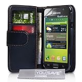 Yousave Accessories 5B-Y8T5-VCVB Etui en cuir pour Samsung Galaxy S I9000 Noirpar Yousave Accessories