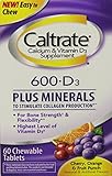 Caltrate 600 Plus Mineral Chewables, 60 Count