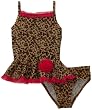 Flapdoodles Toddler Girls Leopard Princess One Piece Suit