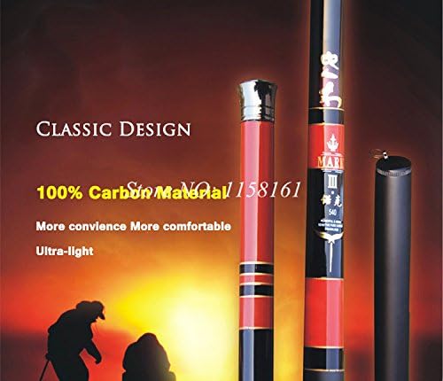 7.2m 13 Sections Carbon Super Hard Hand Pole Fishing Rod Powerful Stream Casting Telescopic Rod Ultra-light
