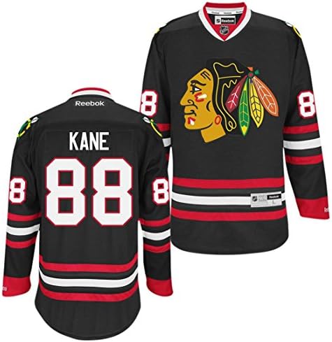 Patrick Kane #88 Black Premier Jersey Stitched Reebok