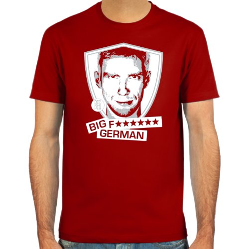 T-Shirt Per “BFG” Mertesacker ::: Farbauswahl: deepred, schwarz, oliv oder navy ::: Größen: S-XL ::: Fußball-Kult