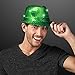 Green Sequin Light Up LED Fedora Hat