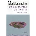 De la recherche de la v�rit� : Livres IV-VI