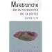 De la recherche de la v�rit� : Livres IV-VI