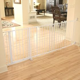 Regalo Maxi Super Wide Walk Thru Gate - White