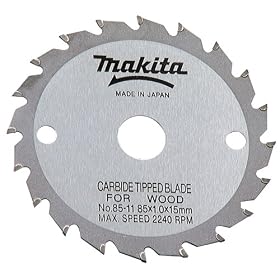 Makita 792611-2 3-3 8-Inch 20 Tooth ATB Saw Blade with 15mm Arbor by Makita