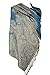 Achillea Luxurious Big Paisley Jacquard Layered Woven Pashmina Shawl Wrap Scarf Stole (Turquoise)