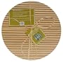 Island Bamboo 4GWCHILL Wine Cooler and 4 Glass Caddy