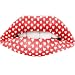 Gazboat Red heart design temporary lip tattoo