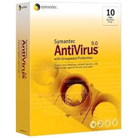 Symantec AntiVirus 9.0 with Groupware Protection 10-User License ( Windows/Macint