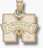 Mississippi State Bulldogs M with State 5/8 Lapel Pin - Sterling Silver Jewelry
