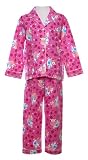 Papabear PINK COWS Girls Cotton Flannel Pajamas