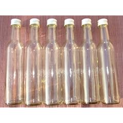 6 St�ck 250ml, Bordeaux, leere Glasflaschen mit Schraubverschluss, zum selbst Abf�llen, 0,25l, Liter, Lik�rflaschen, Schnapsflaschen, Essigflaschen, �lflaschen, H�he 22,8 cm