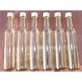 4 St�ck 250ml, Bordeaux, leere Glasflaschen mit Schraubverschluss, zum selbst Abf�llen, 0,25l Liter, Lik�rflaschen, Schnapsflaschen, Essigflaschen, �lflaschen, H�he 22,8 cm