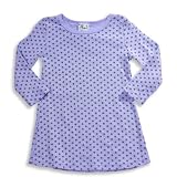 So Fun - Toddler Girls Long Sleeve Dot Knit Dress, Lavender