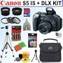 Canon PowerShot Pro Series S5 IS 8.0MP Digital Camera + Lenses & Filters + 4GB Deluxe Accessory Kit