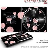 DJ Hero Skin Lots Of Dots Pink on Black fits Nintendo Wii DJ Heros (DJ HERO ....