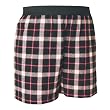 FALSE FLY - Black and Pink Tartan Plaid Check Cotton Flannel Plaid check boxers boxer shorts exposed waist false fly
