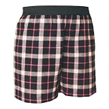 Black and Pink Tartan Plaid Check Cotton Flannel Plaid check boxers boxer shorts available... by