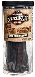Jack Link's Smokehouse Beef Jerky Strips, Wood Smoked, 30-Count Jar