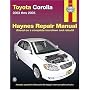 TOYOTA COROLLA, 2003 THRU 2005 (Hayne's Automotive Repair Manual)