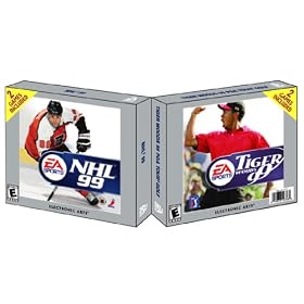 NHL 99 Tiger Woods 99 PGA Tour Golf (Jewel Case) by EA