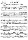 Bach J.S. English Suite No. 5 in E Minor: Instantly download and print sheet music