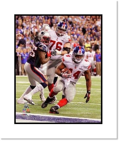 Ahmad Bradshaw 2012 New York Giants NFL Double Matted 8x10 Photograph Super Bowl XLVI Champions Touchdown Run