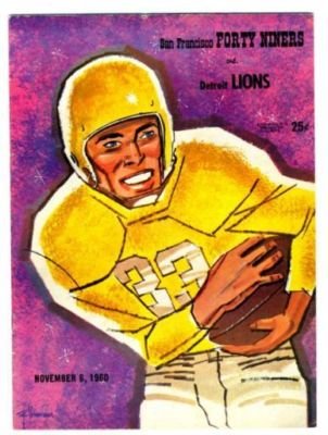 1960 San Francisco 49ers v Detroit Lions Program