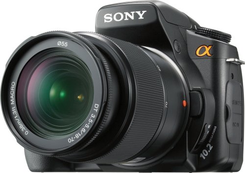 Sony Alpha A200K 10.2MP Digital SLR Camera Kit with Super SteadyShot Image Stabilization with 18-70mm f & 3.5-5.6 Lens image