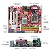 PC Hardware : LGA775 945GC Dc MAX-4GB Matx 2DDR2 Pcie Vid Aud Lan 2COM
