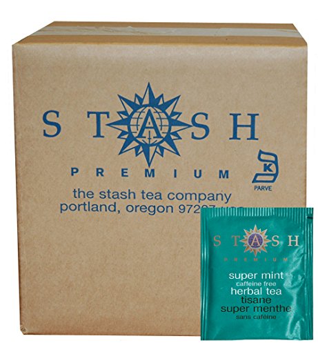 Stash Tea Super Mint Herbal Tea, 100 Count