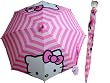Hello Kitty Stripe Girls Umbrella