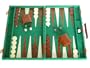 Deluxe Backgammon Set - Green - 18x12