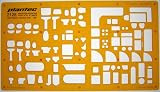 1:50 Scale Architectural Sanitary Plumbing Kitchen Furniture Architect Drafting Template Stencil - Technical Drafting Design Floor Plan Symbols