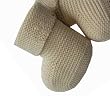 Naturapura Organic Cotton Knitted Baby Booties - Ecru - 3-6 Months