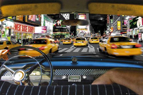 Empire 535054 New York Times Square Taxi Ride St&auml;dte Cities Fahrzeuge Maxi-Poster Druck -  Preisvergleich