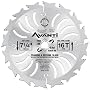 Freud TK103 Avanti 7-1/4-Inch 16 Tooth ATB Thin Kerf Framing and Decking Saw Blade with 5/8-Inch and Diamond Knockout Arbor