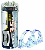 Sound Storm Laboratories CAP350S 3.5 Farad Capacitor with Digital Voltmeter, Silver Graphic