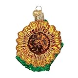 Old World Christmas Garden Sunflower Glass Blown Ornament