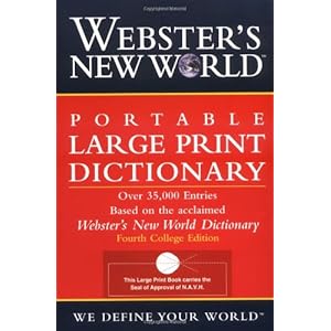 Webster's New World Large Print Dictionary