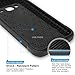 Galaxy On5 Case With TJS Tempered Glass Screen Protector, Hybrid Hard Carbon Fiber Shockproof Slim Fit TPU Armor Drop Protection Case Cover For Samsung Galaxy On5/G550 (Black)