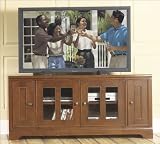 Riverside Furniture 69061 American Crossings 60 TV Stand in Fawn Cherry