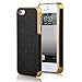 Luxury Leather Fashion Hard Cell Phone Case For iPhone 5 / iPhone 5S (Black/Gold)